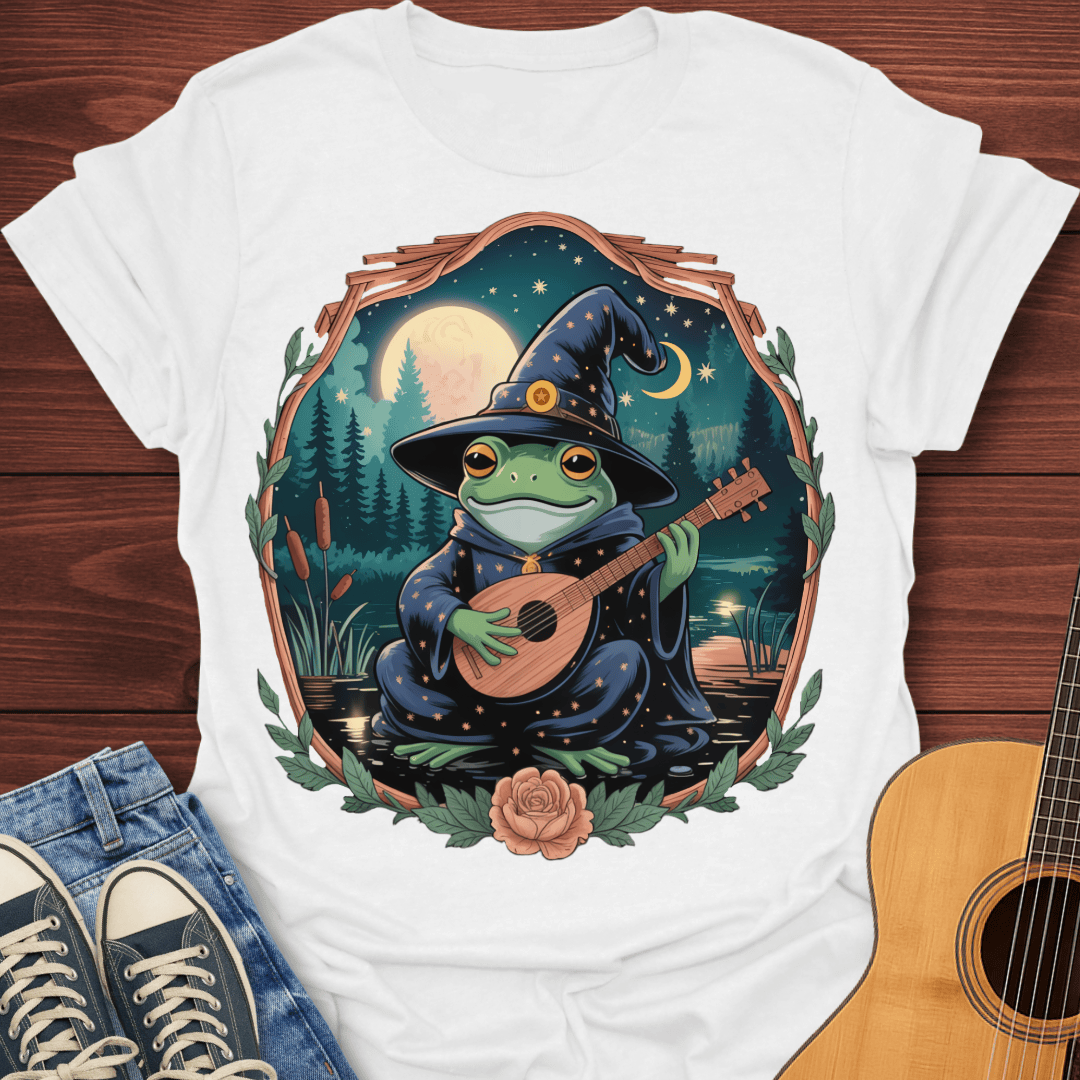 Witchy Frog Playing Lute T-Shirt