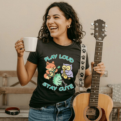 Play Loud Stay Cute Kawaii Music T-Shirt
