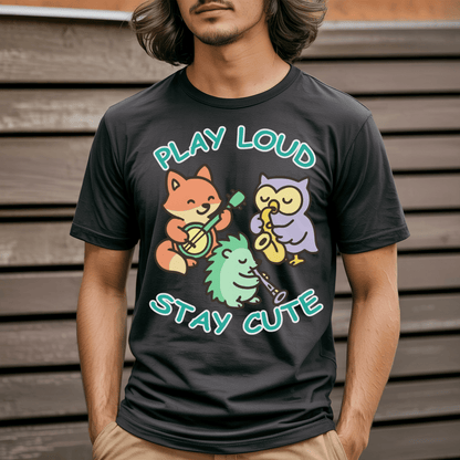 Play Loud Stay Cute Kawaii Music T-Shirt