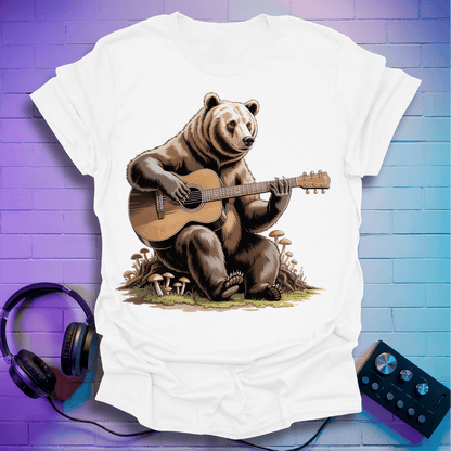 Grizzly Guitar Bear T-Shirt