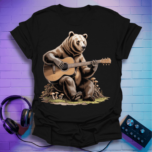Grizzly Guitar Bear T-Shirt