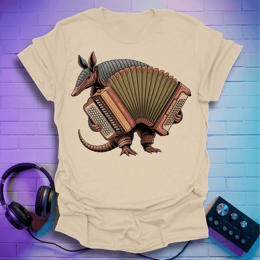 Armadillo Accordionist T-Shirt