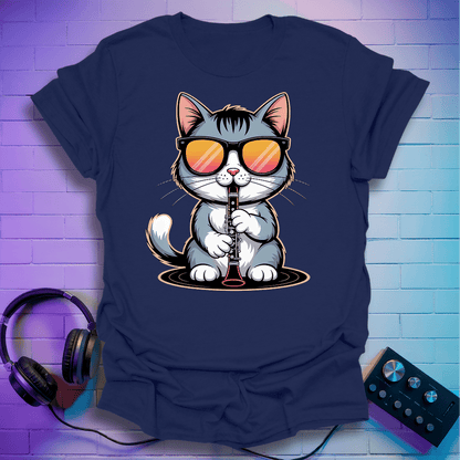 Kool Clarinet Cat T-Shirt