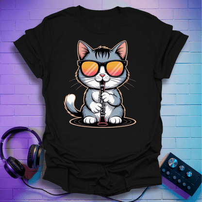 Kool Clarinet Cat T-Shirt