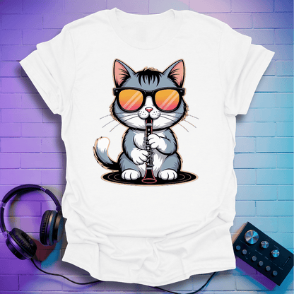 Kool Clarinet Cat T-Shirt