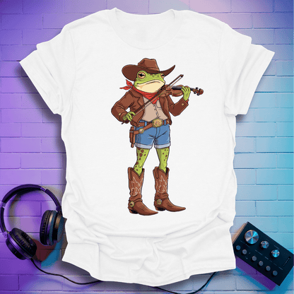 Cowboy Violin Frog T-Shirt