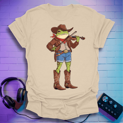 Cowboy Violin Frog T-Shirt