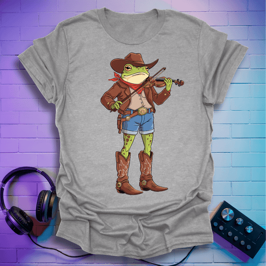 Cowboy Violin Frog T-Shirt