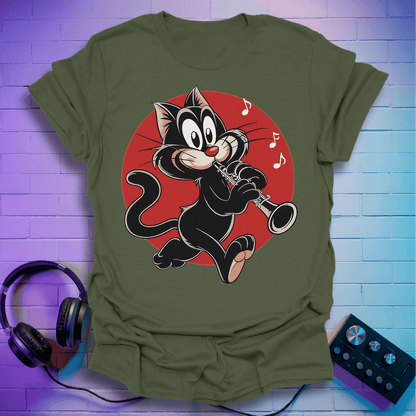 Clarinetist Cat T-Shirt