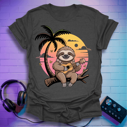 Ukulele Aloha Sloth T-Shirt