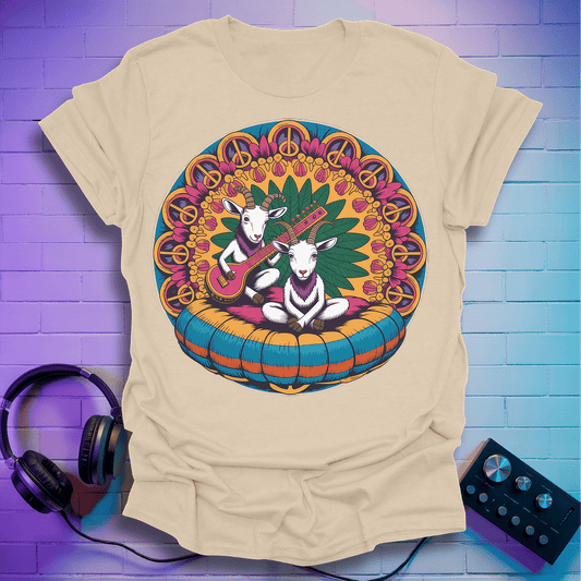 Hippie Sitar Goats T-Shirt