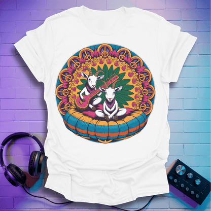 Hippie Sitar Goats T-Shirt