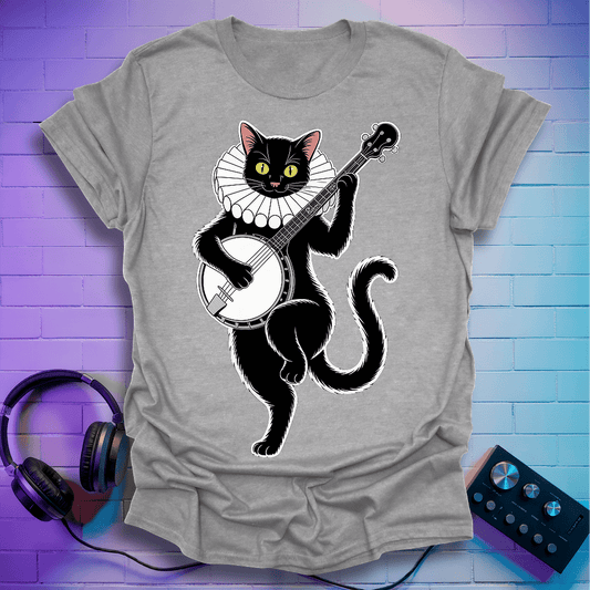 Black Cat Banjo T-Shirt