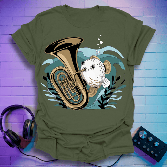 Tuba Blowfish T-Shirts