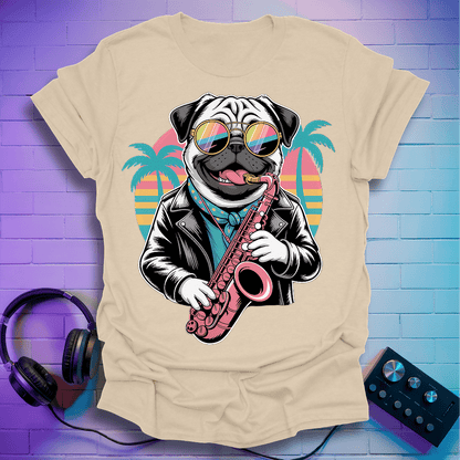Kool Pug Sax T-Shirt
