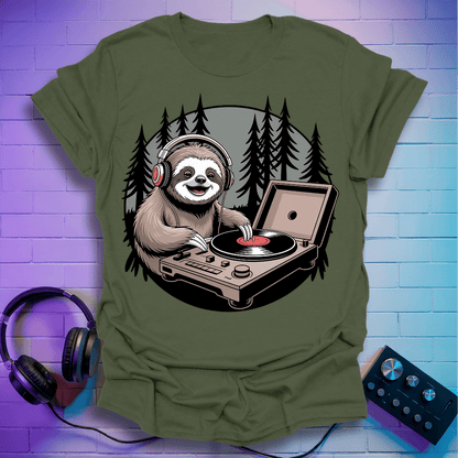 Vinyl Vibes Sloth T-Shirt
