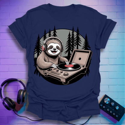 Vinyl Vibes Sloth T-Shirt