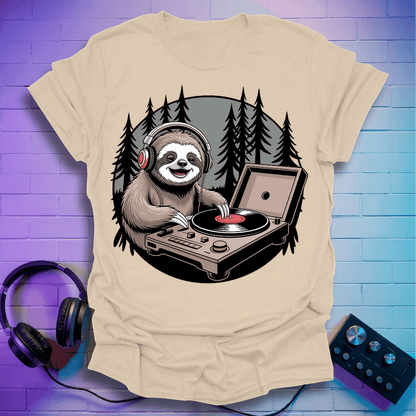 Vinyl Vibes Sloth T-Shirt