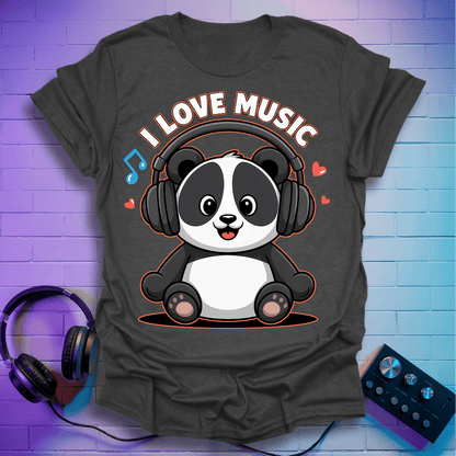 Pandas Love Music T-Shirt