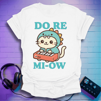 Do Re Mi-Ow Kawaii Cat Music T-Shirt