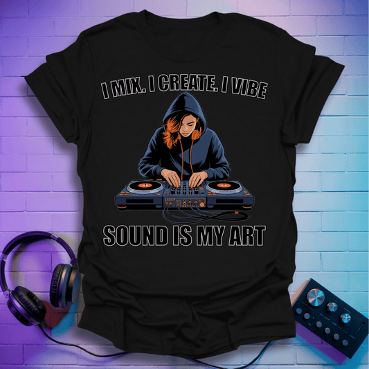 I Mix. I Create. I Vibe - Ladies T-Shirt