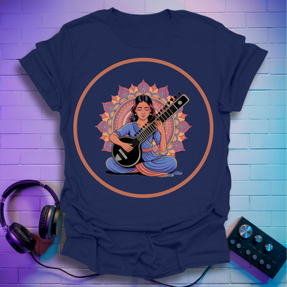 Indian Sitar Woman T-Shirt