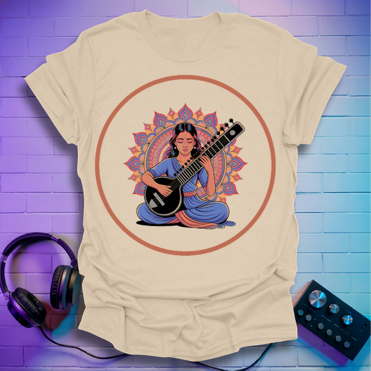 Indian Sitar Woman T-Shirt