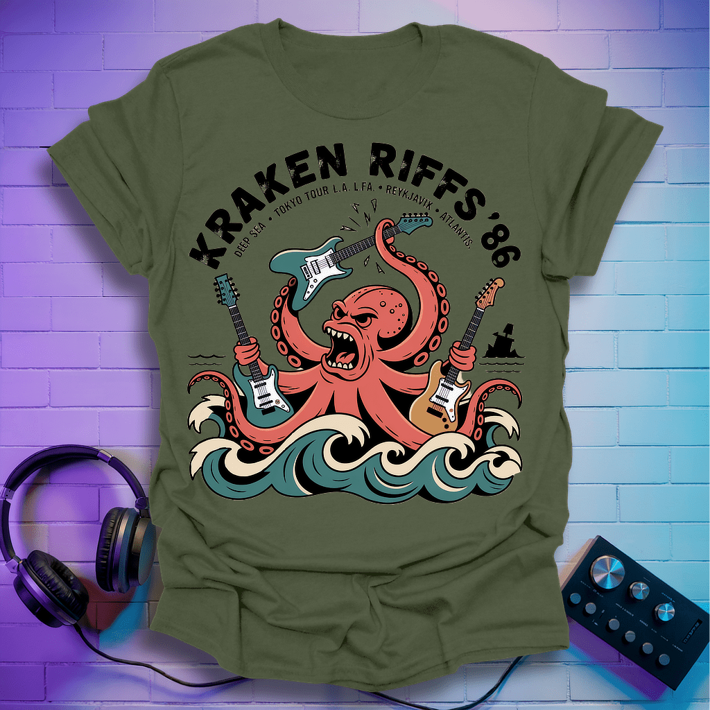 Kraken Riffs ’86 Octopus T-Shirt