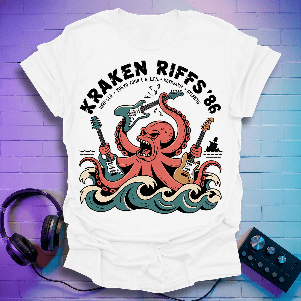 Kraken Riffs ’86 Octopus T-Shirt