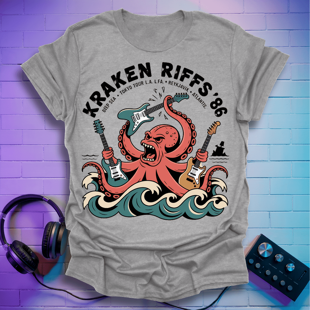 Kraken Riffs ’86 Octopus T-Shirt