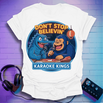 Karaoke Clash: Godzilla vs King Kong T-Shirt