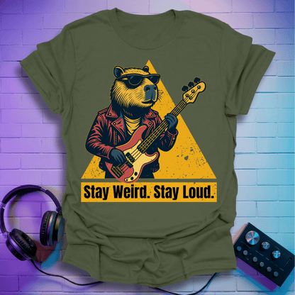 Loud Bass Capybara T-Shirt