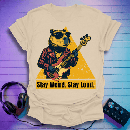 Loud Bass Capybara T-Shirt