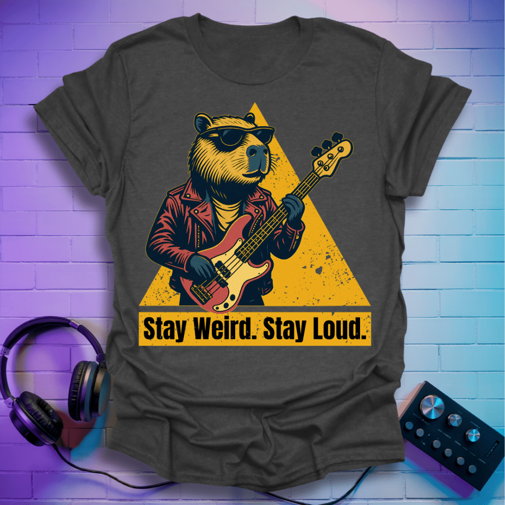 Loud Bass Capybara T-Shirt