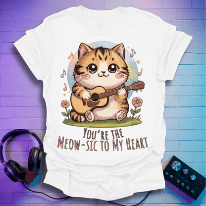 Rock ’n’ Purr Guitar Cat T-Shirt