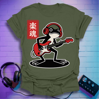 Ribbit and Roll – Frog Playing Guitar T-Shirt