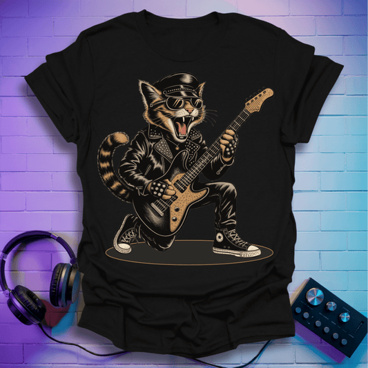 Metal Cat Guitarist T-Shirt