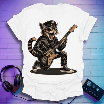 Metal Cat Guitarist T-Shirt