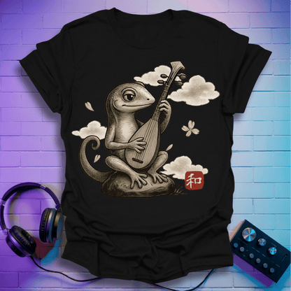 The Zen Lizard Pipa Player T-Shirt