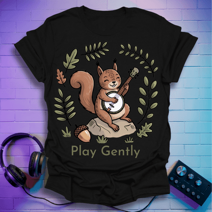 Minimalist Banjo Squirrel T-Shirt