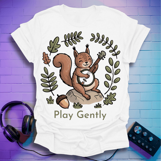 Minimalist Banjo Squirrel T-Shirt