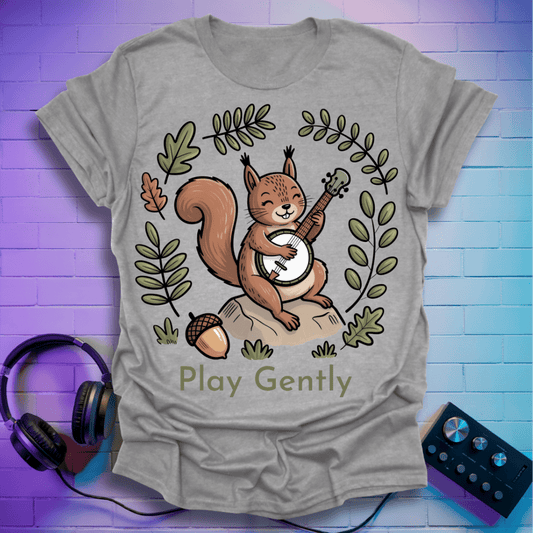 Minimalist Banjo Squirrel T-Shirt