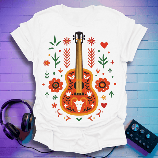 Folk Art Guitar T-Shirt