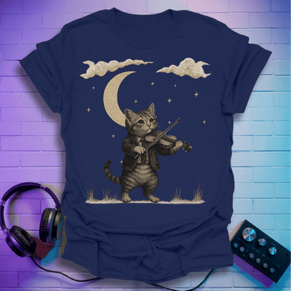 The Forest Violinist Cat T-Shirt