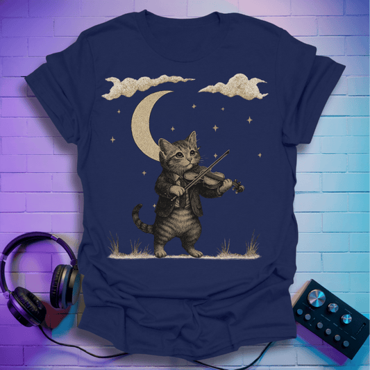 The Forest Violinist Cat T-Shirt
