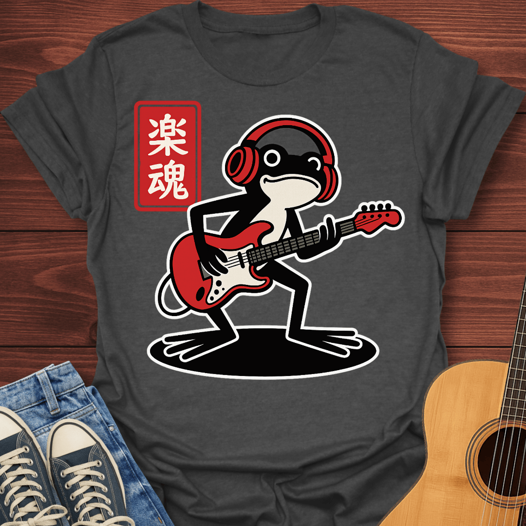 Ribbit and Roll Frog Guitar - T-Shirt