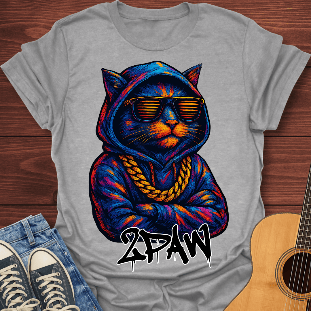 2PAW Cat Hoodie T-Shirt