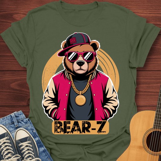 Bear-Z Hip-Hop Animal Graphic T-Shirt
