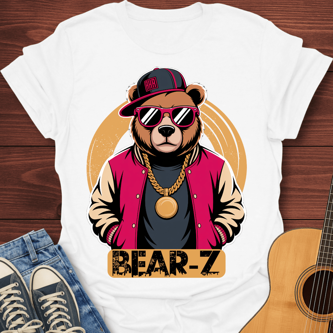 Bear-Z Hip-Hop Animal Graphic T-Shirt