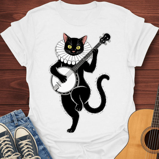 Black Cat Banjo T-Shirt